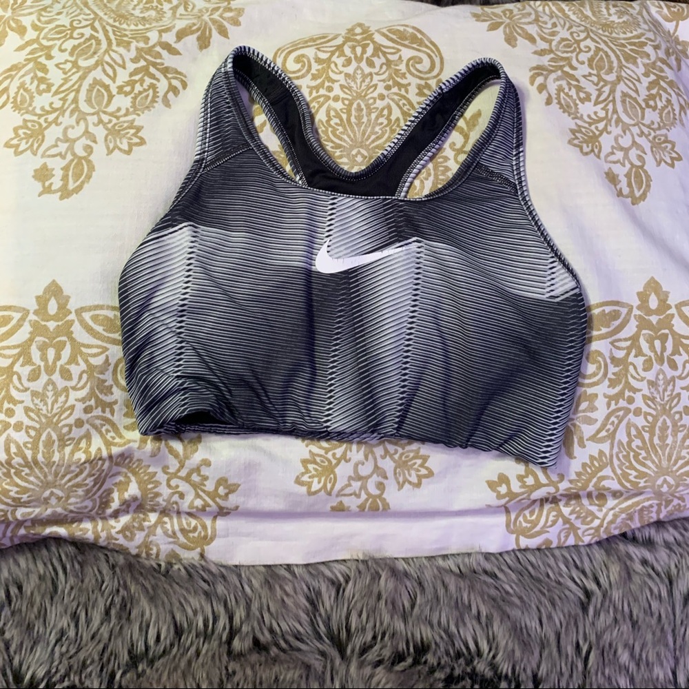 Grey Nike sports bra